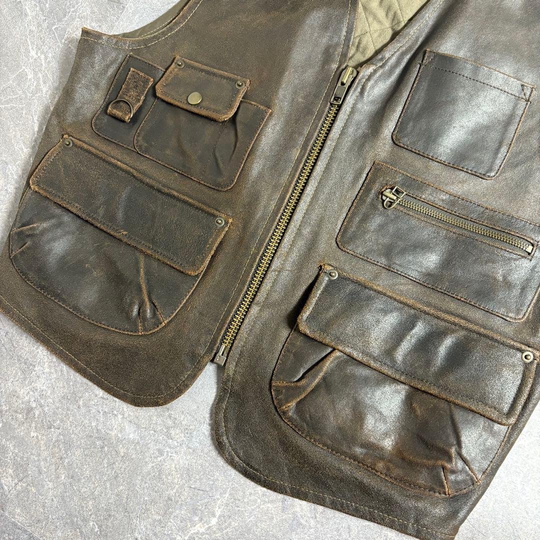 special OLD GAP〈レザーキルティングベスト 90s M 本革〉