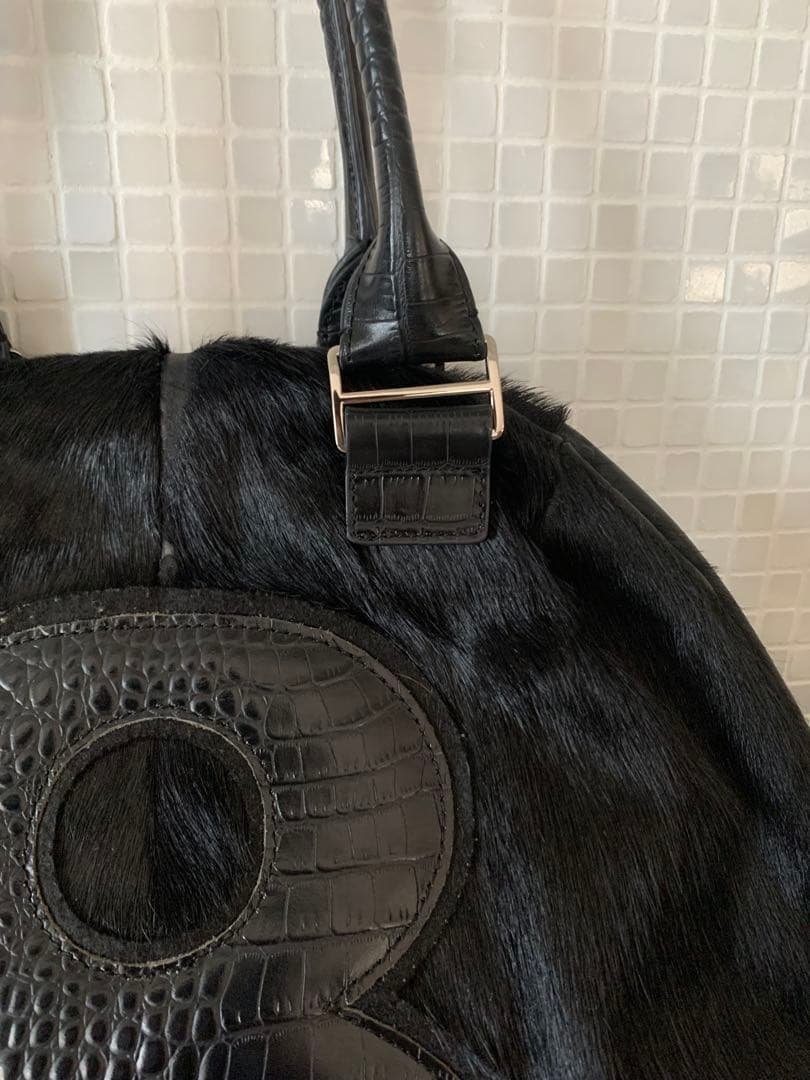 とっても可愛いmuta 8バック　ハラコ　本革　クロコ型押し