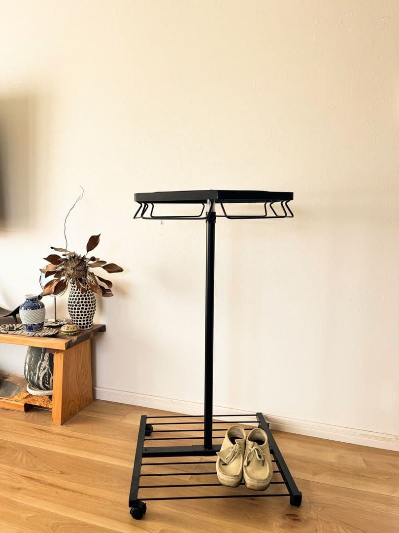 【ヴィンテージ】回転式　ミッドセンチュリー　サークルラック　店舗什器　アパレル