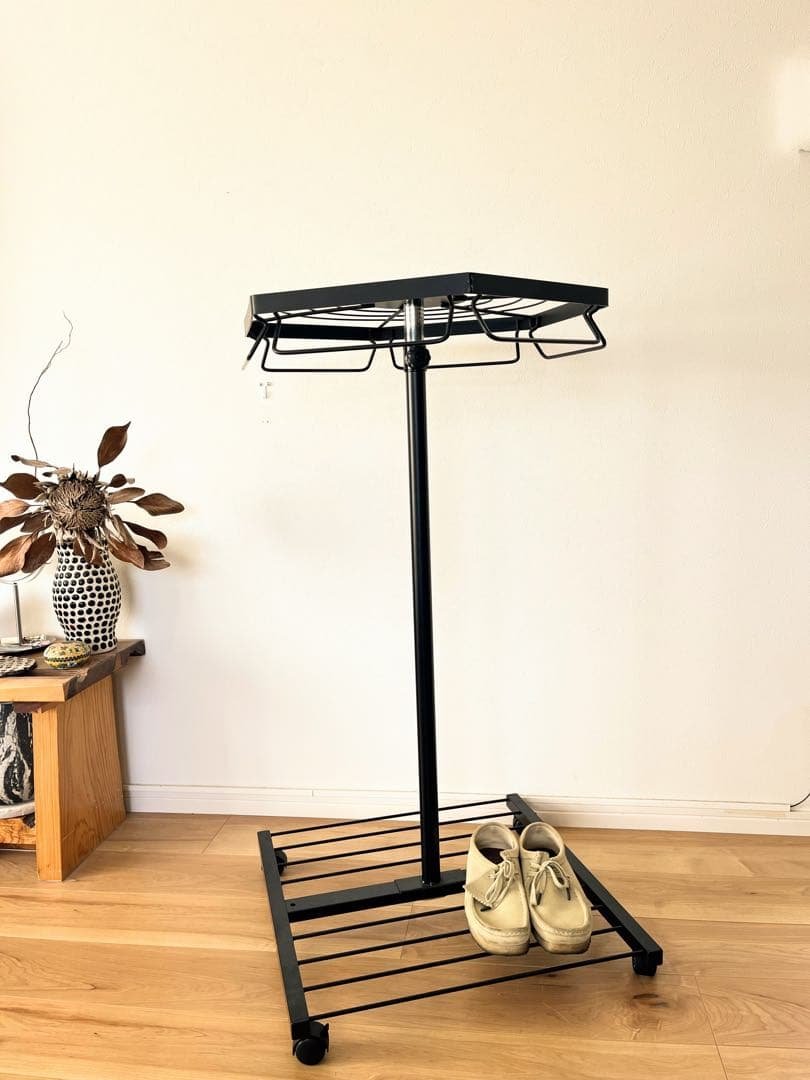 【ヴィンテージ】回転式　ミッドセンチュリー　サークルラック　店舗什器　アパレル