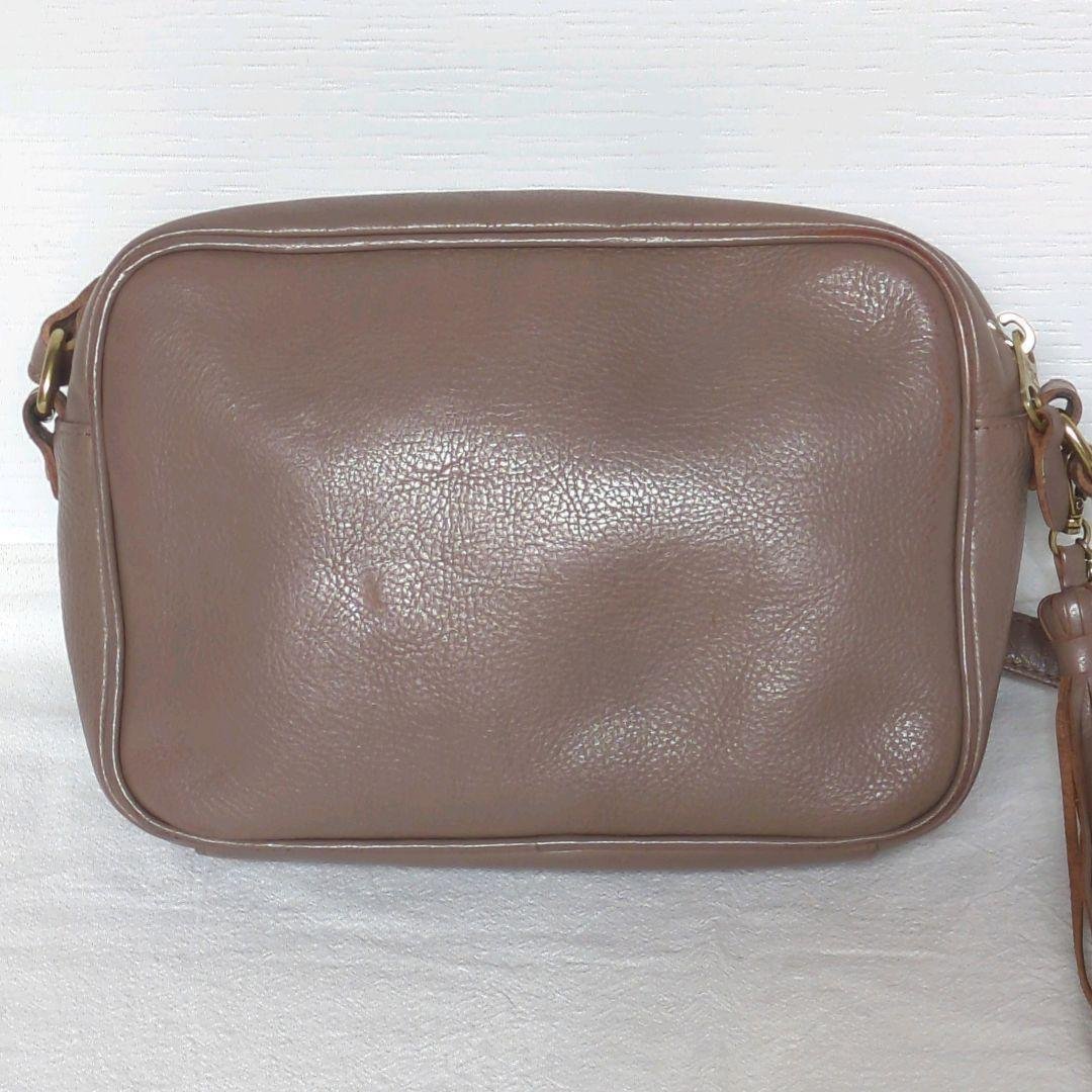 美品✨ イルビゾンテ 本革 ショルダーバッグ カメラバッグ デカロゴ フリンジ