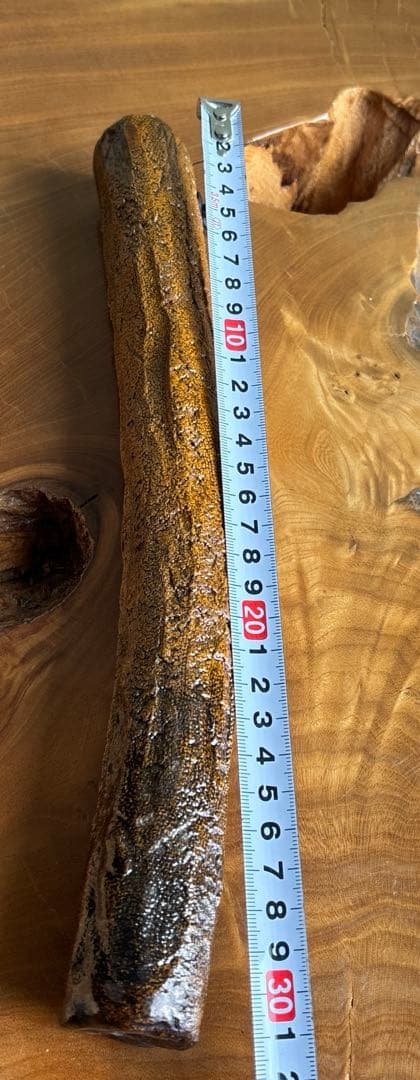 大樋焼 「尺八 掛花入」 中村長阿弥 花入 共箱 全長31cm