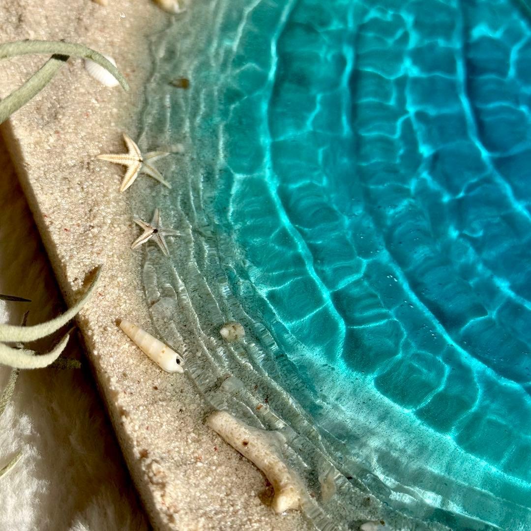 インテリアアート　雑貨　海の置き物　オーシャン　美ら海　珊瑚礁