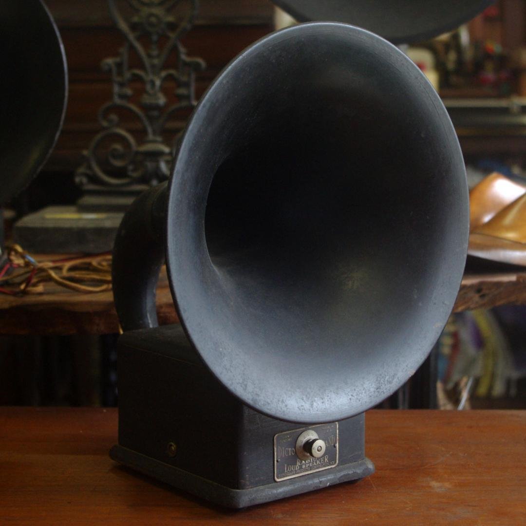 ヴィンテージ ホーンスピーカー 米国 DICTOGRAPH製 ラジオ SP-01