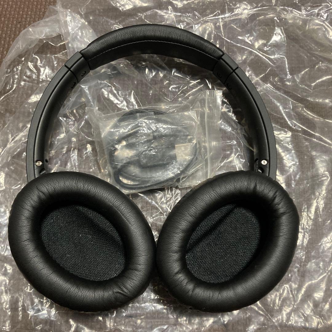 オーディオテクニカ、Audio-Technica ワイヤレスヘッドホン ブラック