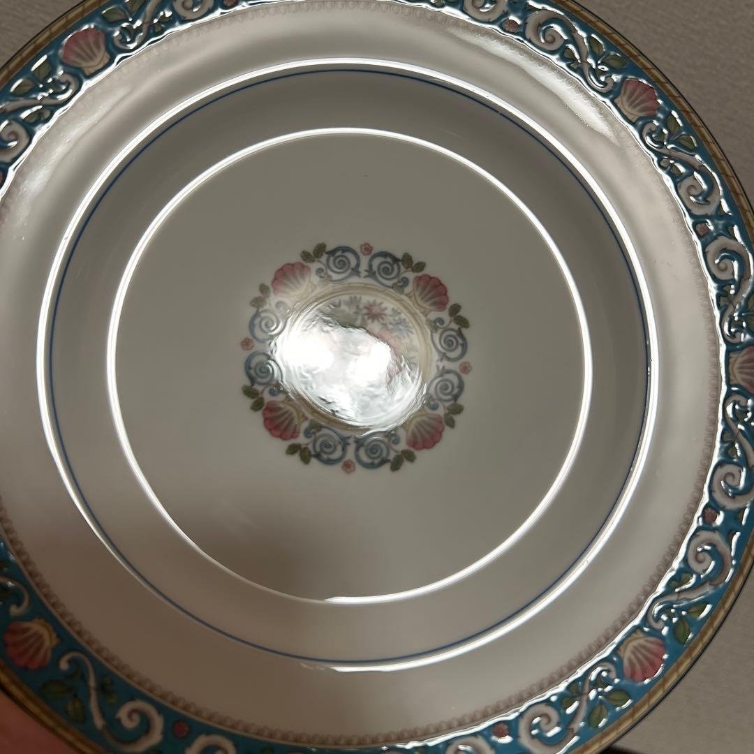 ウェッジウッド　ラニーミード　ターコイズ　デザートプレート　20.5cm