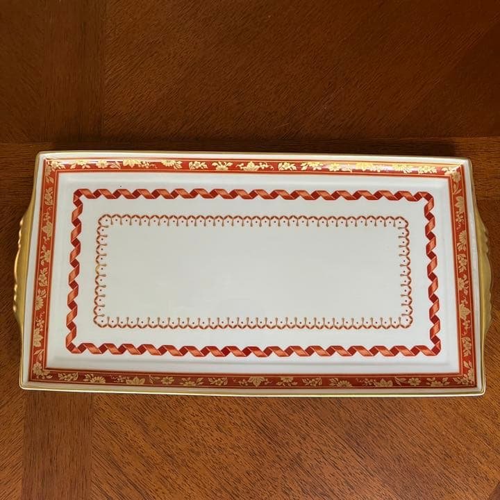 【希少品】未使用リチャードジノリ★インペロコンテッサネロ★手付きロングプレート