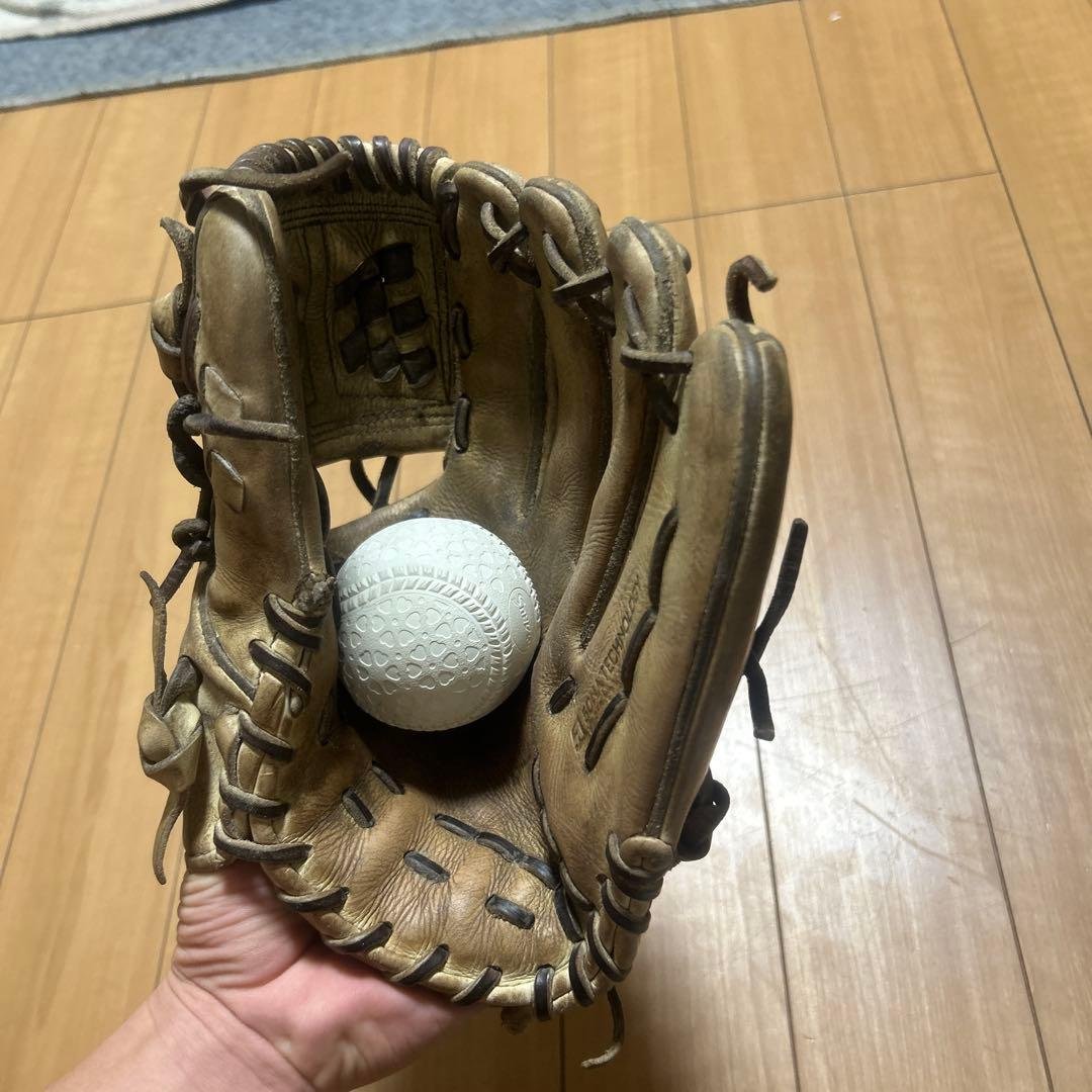 ソフトテクノロジー ベージュ 野球グローブ