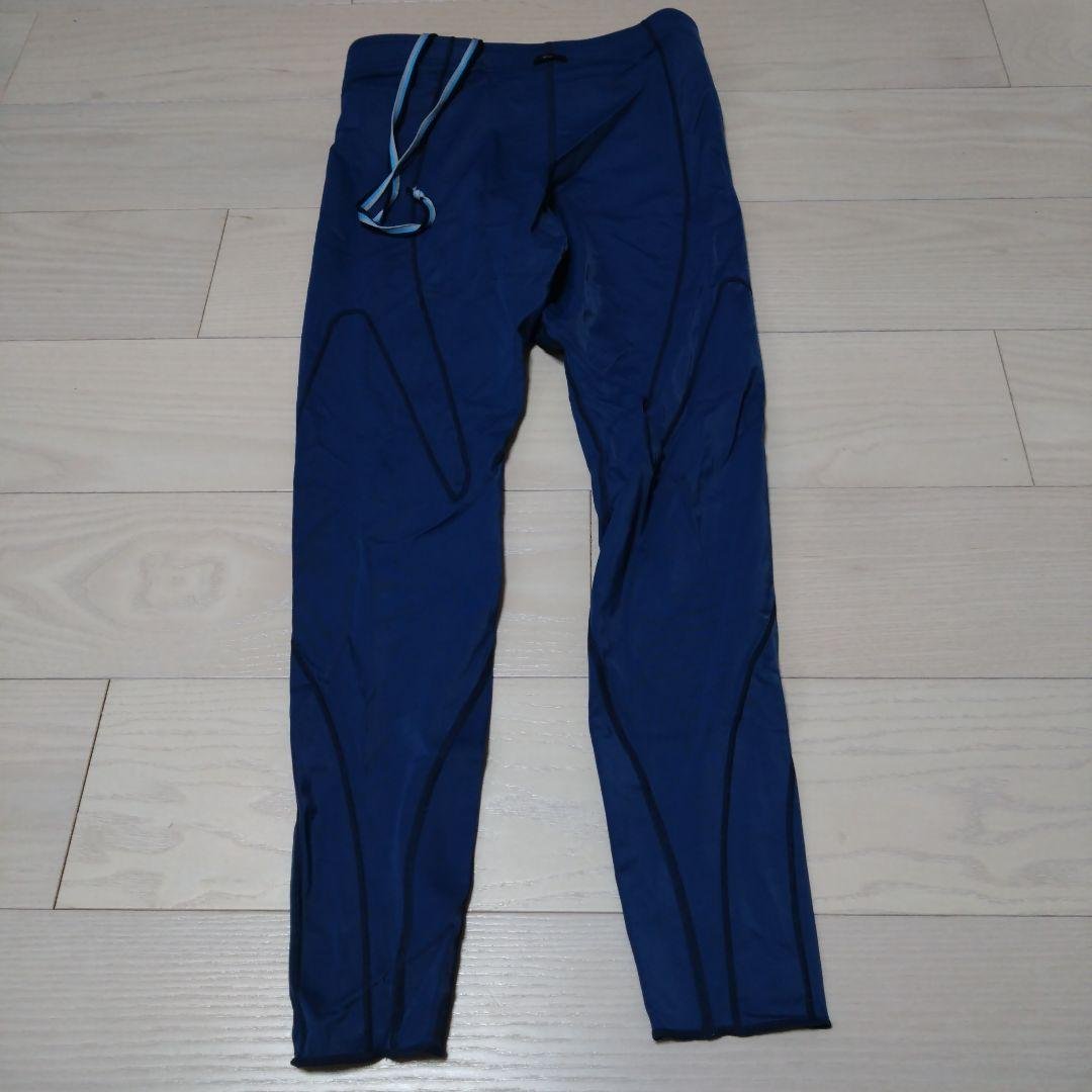 cwx マラソン タイツ ロング メンズ M 青