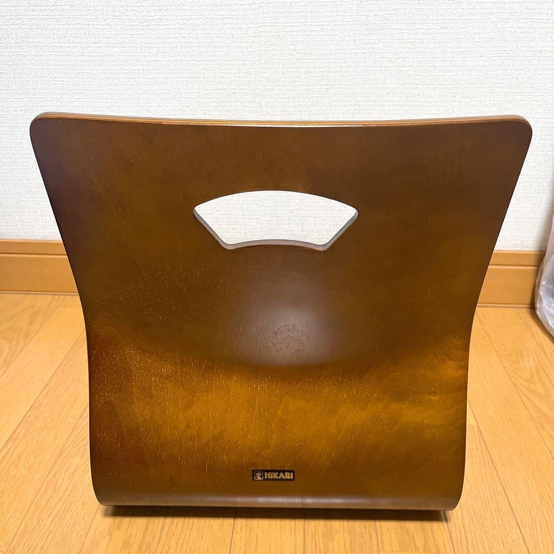新品未使用 光製作所 HIKARI 座椅子 8脚セット 木製 曲木 和家具 ②
