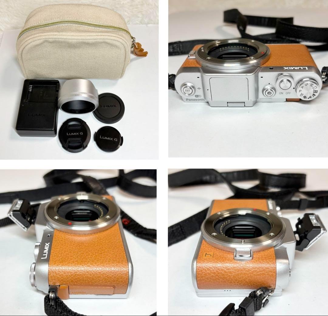 Panasonic DMC-GF7 ブラウン ダブルレンズキット 一眼 美品