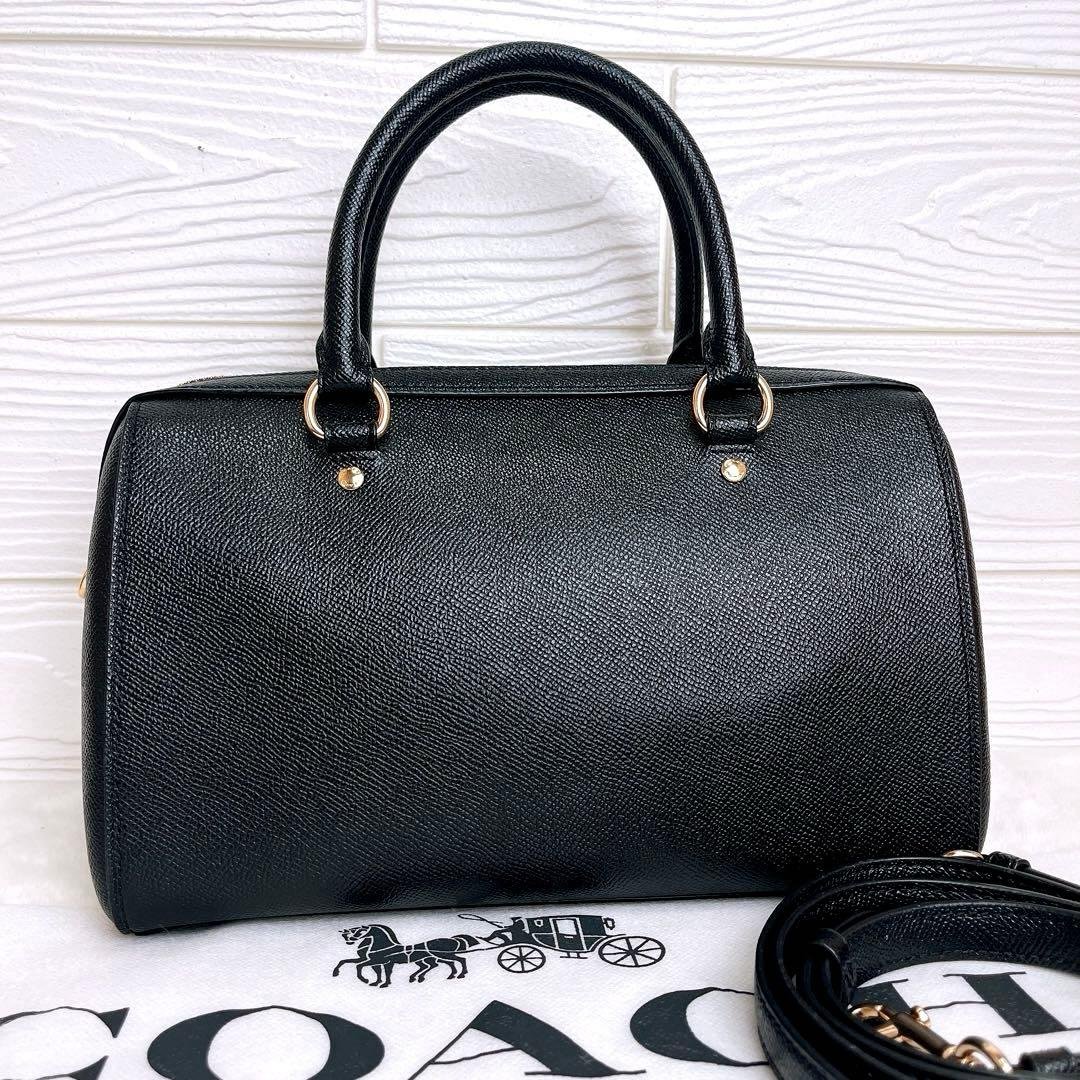 極美品☆COACHコーチ 2wayショルダーバッグ ブラック レザー ビジネス