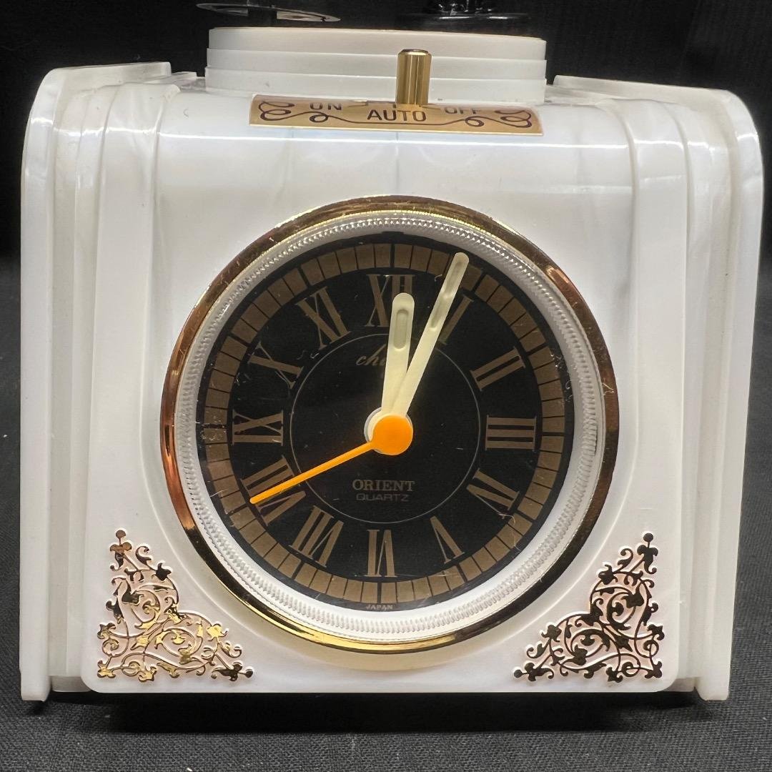 〇Nc左1053 昭和レトロ オルゴール 置時計 ChuChu